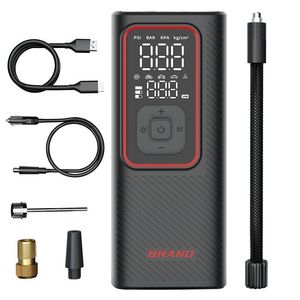 Mini Bomba de Aire Eléctrica Portátil para Neumáticos, 12V 120W, Pantalla LED Digital, Compresor de Aire para Coche y Bicicleta con Carga USB - Product Image 1