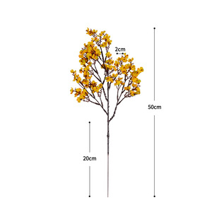 Gypsophila (respirazione del bambino) artificiale multicolore in tessuto di seta, stelo singolo, per decorazioni nuziali e domestiche, accessorio per <span class=keywords><strong>capelli</strong></span>, spedizione internazionale - Product Image 5