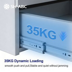 כדור הרחבה מלאה נושאת מדריך רכבת מגרות שקופיות קיפול מסלול טלסקופי - Product Image 5