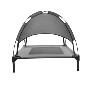 2025 Heißer Großhandel Maßgefertigtes Wasserdichtes Indoor-Outdoor Erhöhtes Hundebett Luxuriöses Modernes Rechteckiges Haustier-Kühlbett mit Abnehmbarem Baldachin - Product Image 1