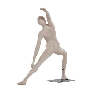 Mannequins de yoga féminins de corps entier, de conception nouvelle, athlétiques, couleur chair - Product Image 1