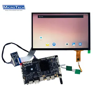 Pantalla táctil LCD de 10,1 pulgadas, 1280x800, 4K, con placa controladora LVDS/EDP, sistema Android, tablero de control RK3200