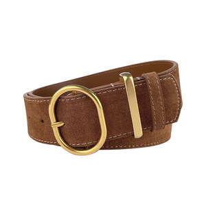 <span class=keywords><strong>Ceinture</strong></span> large de luxe en cuir de vachette suédé avec boucle, pour <span class=keywords><strong>femme</strong></span>, design tendance, en <span class=keywords><strong>velours</strong></span> givré - Product Image 5