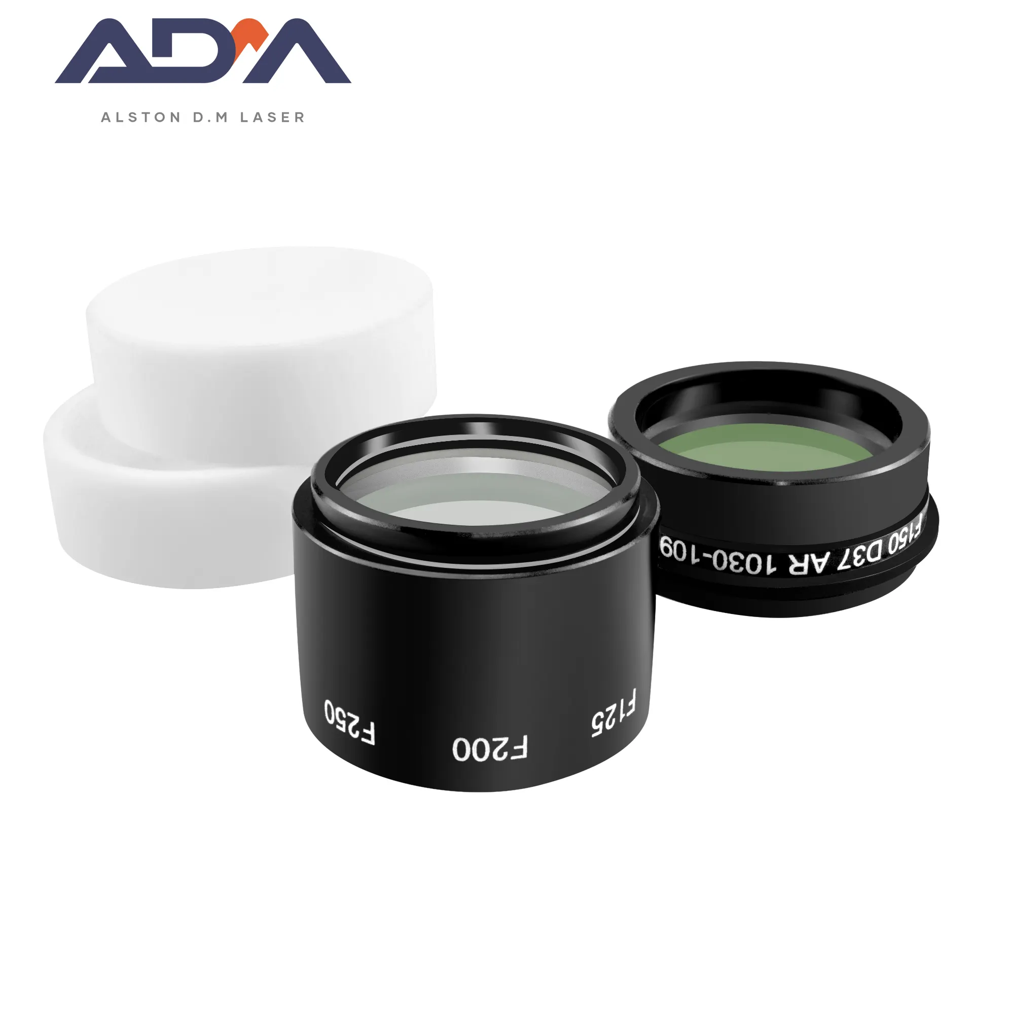Alston.D.M Láser de calidad garantizada ADM Laser D37 Lente de colimación de enfoque de F100-200mm con soporte de lente para cabezal de corte láser