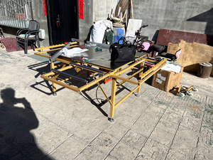 Scie à table pliante portable avec rail coulissant - Planche à travailler de précision pour le travail du bois (lame non incluse) - Product Image 6