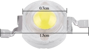 100 Piezas de LED DryerBeads, Chip LED de Alta Potencia de 1W, Bombilla LED SMD, Chip SMD COB LED de 1W Blanco Cálido - Product Image 2