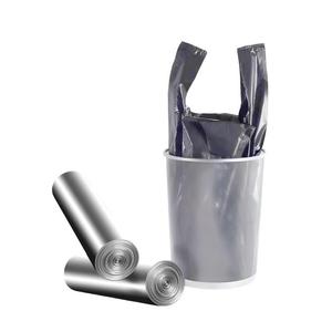 ถุงขยะในครัวแบบแข็งแรงพิเศษ ฮัวหม่าเหิงชุน พร้อมหูหิ้ว ขนาด 4 แกลลอน ไม่มีกลิ่นหอม ถุงขยะขนาดเล็ก 30 ชิ้น สีเทา - Product Image 1