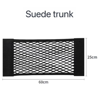 Filet de rangement universel pour coffre arrière de voiture avec fixation adhésive, sac de rangement pour dossier de siège, organisateur de voiture