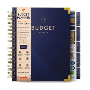 Custom Wholesale Coil A5 Notebook Student Schedule Notepad Step index Design weekly plan calendar Budget plan Plan book