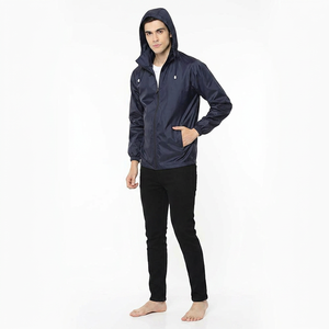 Finer Threads High Quality Custom Men's Windproof <b>Canvas</b> Windbreaker Jacket Outdoor Hooded Running Digital Printing OEM ODM - Product Image 1
