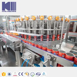 Drink Manufacturing Machinery Full Automatic Tin Can Juice Drinks Cooking Oil Palm Oil Jerry Can Filling Machine