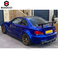 Diffuseur arrière en fibre de carbone Style RZ pour BMW E82 E88 1M 1 Series Cars Lèvre de pare-chocs arrière sous Spoiler Splitter