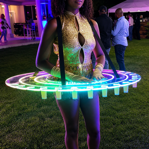 Tavolo Espositivo LiqVis in Acrilico a Forma di Gonna con Illuminazione a LED a 7 Colori per Feste di Compleanno - Product Image 3