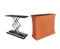Table pop-up de haute qualité pliable en aluminium Promotion personnalisée Présentoir de table de comptoir pop-up