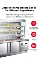 Réfrigérateur vitrine en acier inoxydable pour malatang - Refroidisseur réfrigéré pour fruits, légumes, viande et fruits de mer