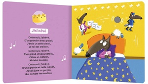 Livre sonore interactif avec boutons à presser pour tout-petits, contenant des comptes-rendus et des berceuses françaises pour l'heure du coucher - Product Image 3