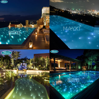 Source de lumière à fibre optique étanche 40W 80W, moteur d'éclairage LED à fibre optique scintillante 30mm pour éclairage de piscine et d'étoiles