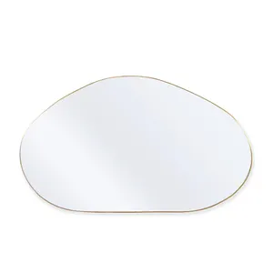 Offre Spéciale de style européen salle de bain créative miroir de forme spéciale décoration miroir tenture murale cadre en métal miroir