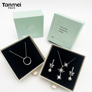 Caja de Joyería de Papel con Logotipo Personalizado para Anillos, Aretes, Pulseras, Colgantes y Collares, Empaque Premium - Product Image 2