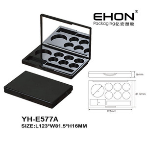 Boîte à palette d'ombres à paupières de couleur personnalisée de marque privée avec option de gaufrage miroir Boîte de rangement de maquillage en plastique ABS - Product Image 2