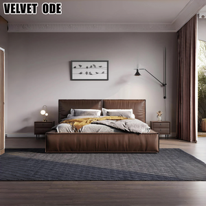 Modern King Size Leather <strong>Bed</strong> Comfortable and Luxurious Bedroom Furniture with Storage New Design Soft <strong>Beauty</strong> <strong>Bed</strong> for Home - Product Image 1