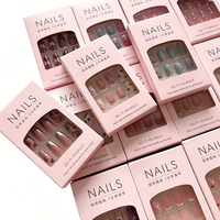 Faux ongles en ABS couleur néon unie, design populaire style SEA, commande mixte bienvenue, faible MOQ
