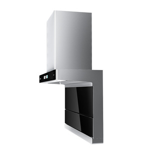 Wholesale LED Light Range Hood Smart <b>Wall</b>-Mounted Kitchen Chimney <b>Vented</b> Baffle for Home Hotels China Glass Material Cooking Hoo - Product Image 5