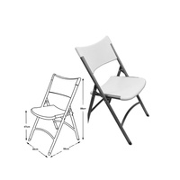 Chaises pliantes en plastique blanc, de haute qualité pour les événements