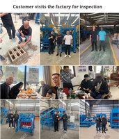 Machine automatique de fabrication de blocs creux en interverrouillage pour pavés, machine à briques en ciment