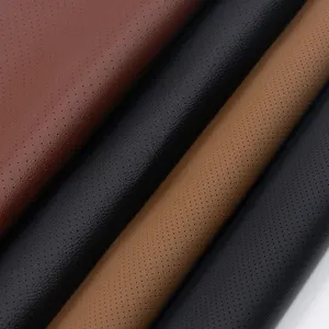 Ningbo Supplier Perforated Imitation Leather Leatherette Material For Car Decoration Car Seat Bag
