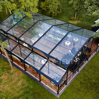Tente transparente à structure en aluminium / Tente chapiteau transparente pour mariages et événements religieux / Tente atrium en PVC transparent