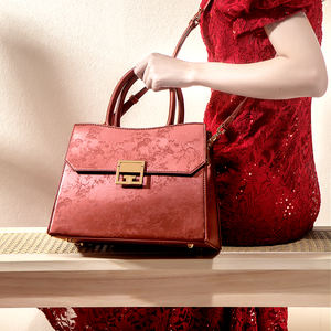 Borsa Vintage Casual rossa da donna borsa da sposa da donna di mezza età con fodera in poliestere <span class=keywords><strong>regalo</strong></span> di <span class=keywords><strong>compleanno</strong></span> per <span class=keywords><strong>suocera</strong></span> Senior Sense - Product Image 6