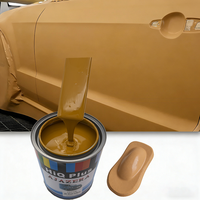 Peinture automobile 2K Topcoat Jaune boue Brillant séchage rapide Résistante aux UV pour réparation de carrosserie automobile