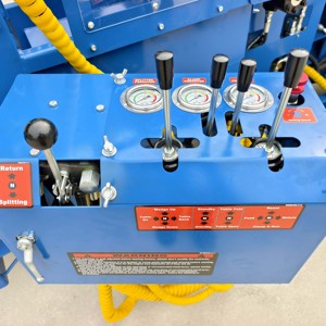 Processeur de bois de chauffage professionnel à prix abordable, intégré avec scie et fendeuse, moteur 27 CV, capacité 500 mm, garantie 1 an - Product Image 6