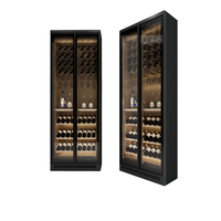 Meuble de rangement à vin en bois moderne personnalisé avec design écologique multifonctionnel