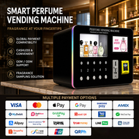 Distributeur automatique de parfums intelligent, avec écran tactile et paiement sans espèces par QR Code, destiné aux centres commerciaux, hôtels et bars