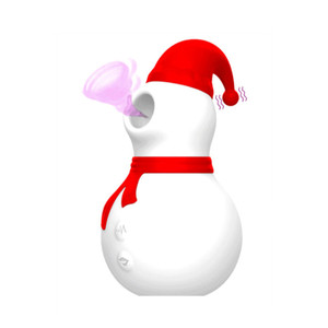 Giocattoli del sesso di natale 10 modalità succhiare la macchina del sesso pupazzo di neve a forma di clitoride orale scatola Sexy regalo figa vibratore vaginale per le donne lesbiche - Product Image 1