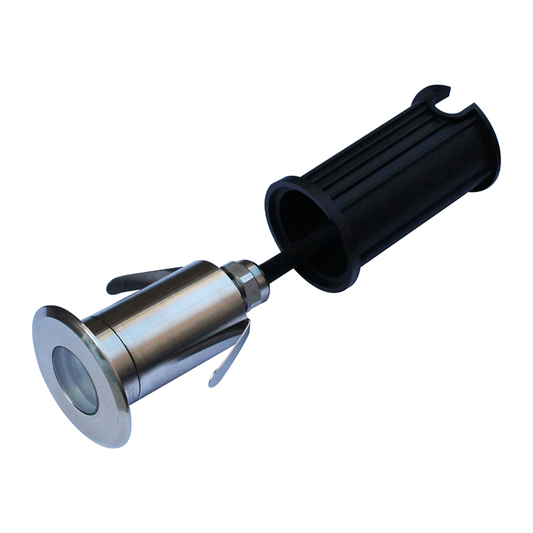 316L Stainless Steel 3W 12V IP68 Waterproof RGB-DMX CE Certified LED Recessed Underwater Swimming Pool Light for Landscape