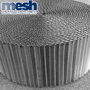 Mạ kẽm dây thép không gỉ lưới băng tải chuỗi dệt kỹ thuật dệt trơn cho màn hình vận chuyển kim loại thực phẩm - Product Image 3