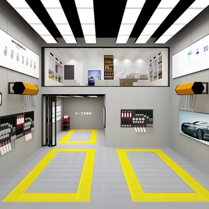 Solution de mise en équipement pour atelier de detailing automobile : Bande lumineuse LED longue, Grille de drainage emboîtable, Enrouleur de tuyau complet et Pack d'outils - Product Image 1