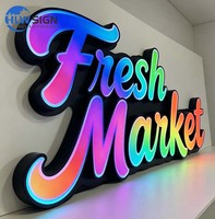 Letras LED RGB Multicolor Totalmente Personalizables con Logotipo Personalizado, Letreros Comerciales, Letreros para Fachadas de Tiendas, Letreros Personalizados