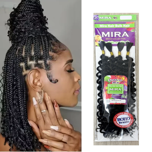 Lot de 4 en Promo Tresses Bohémiennes 22" Onde Océan Profond Twist Bohème Vrac Fibre Douce Cheveux Bouclés Extension de Tresses au <span class=keywords><strong>Crochet</strong></span> - Product Image 1