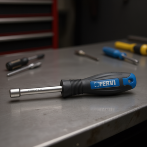 Clé à douille Fervi 10 mm en acier Cr-V pour mécanique de précision - Product Image 3