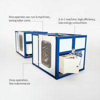 Machine à tordre et à enrouler le raphia PP motorisée de haute qualité, marque YB, 110V 2.2kW, diamètre de bobine réglable, économie d'énergie, faible bruit
