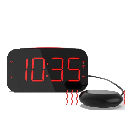 Wholesale Digital Led Digital Watch Alarm Clock Silent Alarm Clock Plastic Vibrating Alarm Clock For Heavy Sleepers
