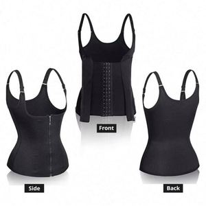 Faja Reductora Sexy para Mujer con Estampado, Top sin Mangas con Cremallera, Transpirable, de Spandex/Nylon, Moldeadora de Cuerpo con Control Medio - Product Image 6