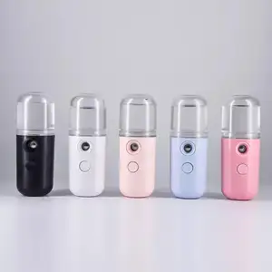 Draagbare Private Label Facial Steamer Handige Elektrische Fijn Water Alcohol Nano Mist Spuit