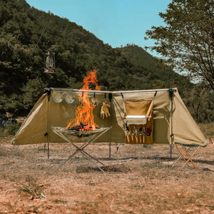 Foldable Waterproof Canvas <strong>Beach</strong> Wind Screen Fence Windscreen Camping <strong>Windbreaker</strong> - Product Image 5