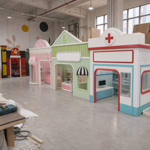 Aire de jeux intérieure souple : Ensemble de jeu de rôle pour les métiers de la ville (Pompiers, Hôpital), <span class=keywords><strong>test</strong></span>é par une tierce partie pour projet FEC - Product Image 1