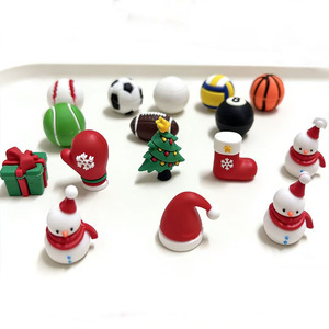 3D Sports Ball PVC Shoe <strong>Charms</strong> Basketball <strong>Football</strong> Tennis Baseball Volleyball Rugby <strong>Croc</strong> <strong>Charms</strong> for Clog Shoes Decoration - Product Image 4